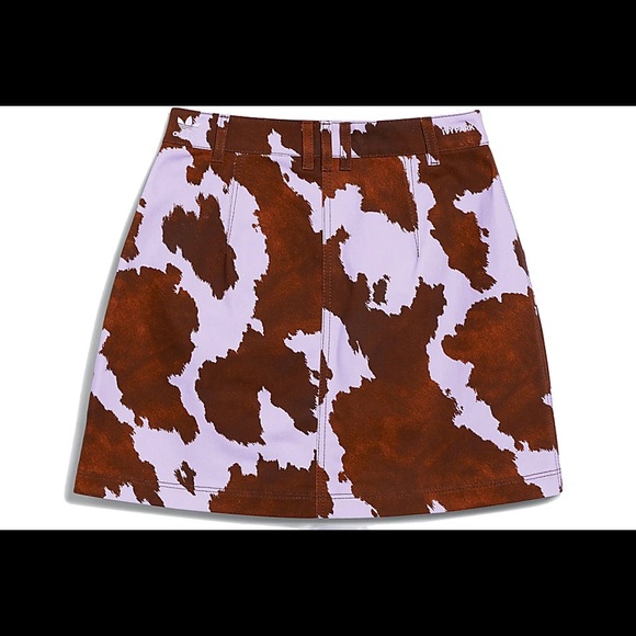 adidas Ivy Park Denim Cow-Print Skirt - Picture 4 of 4